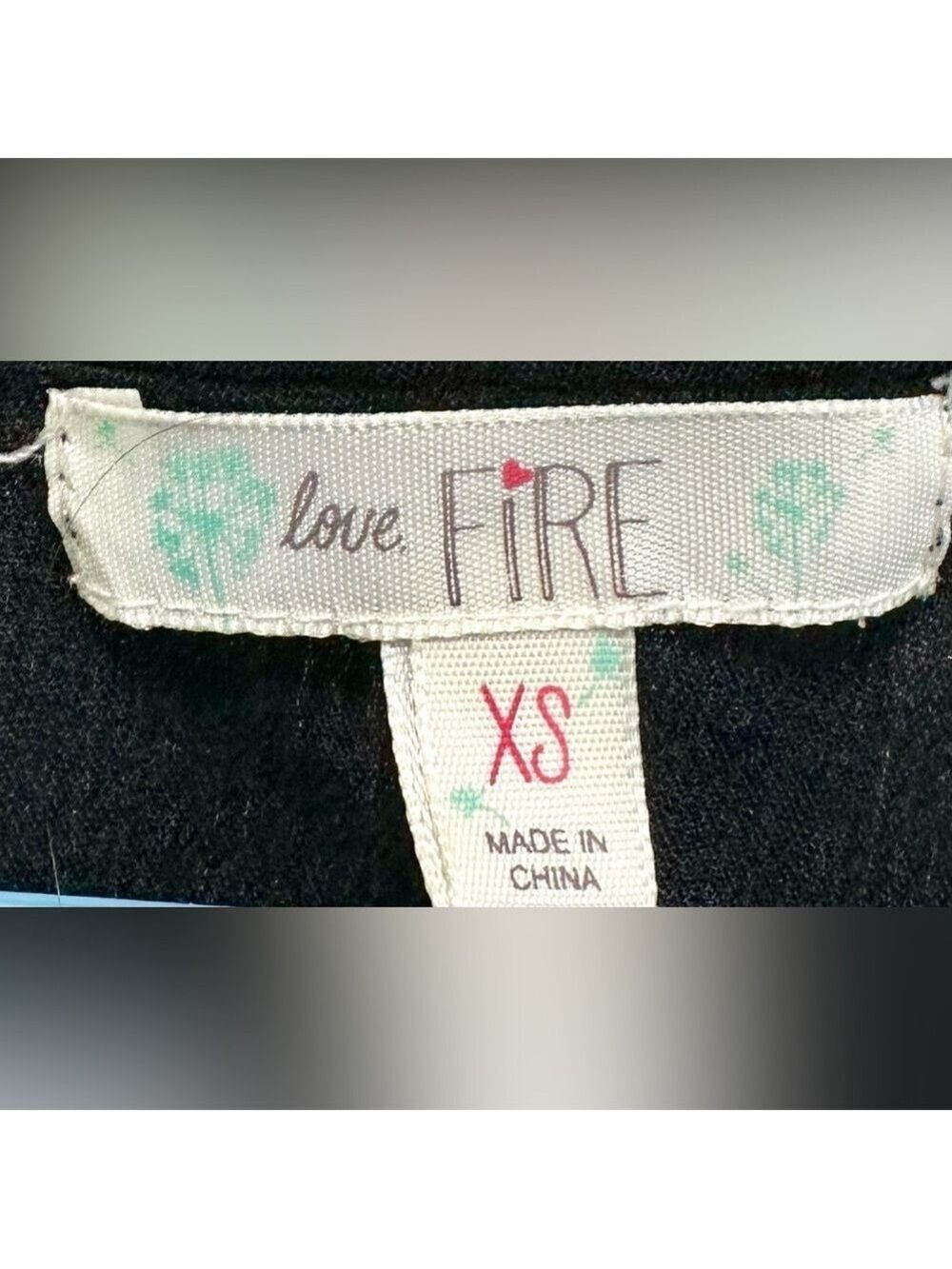 love, Fire Black and White Embroidered Sleeveless Top - Picture 7 of 9